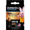 DURACELL OPTIMUM AAA B4 4PILE