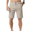 Zetieny Pantaloncini Chino Uomo Estivi Elasticizzati Pantaloni Corti Bermuda Cotone Shorts con Tasche