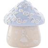 Widdop and Co Disney - Alice nel paese delle meraviglie - Scatola portagioie in ceramica blu/beige a forma di fungo, prodotto con licenza ufficiale - Cappellaio matto, Tweedle Dum & Dee, coniglio bianco, regina di