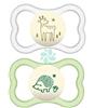 Mam Air Night Succhietto 6+ Mesi Silicone Neutro 2 Pezzi