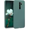 kwmobile Custodia Compatibile con Xiaomi Redmi Note 8 Pro Cover - Back Case per Smartphone in Silicone TPU - Protezione Gommata - verde blu