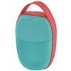 Alessi Food à Porter Lunch Box SA03 LAZ - Contenitore per Pranzo a Due Scomparti con Elemento Refrigerante, Resina Termoplastica, Azzurro