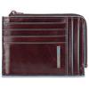 Piquadro Blue Square Portamonete con 8 Alloggiamenti per Carte di Credito, 12 cm, 0.43 litri, Mogano