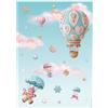 Carta di riso Candy Christmas mongolfiere Stamperia