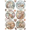 Carta di riso The Owl's House 6 tondi Stamperia