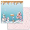 Carta Scrap Candy Christmas pupazzi neve Stamperia