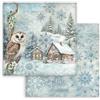 Carta Scrap The Owl's House cottage Stamperia