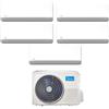 Midea Condizionatore Penta Split Midea Breezeless E 9+9+9+9+12 con M5OE-42HFN8-Q R-32 Wi-Fi Integrato