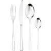 SAMBONET Servizio Posate 24 Pezzi Monoblocco Taste Inox