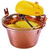 ARDES - 246 Paiolo Elettrico in Rame con Motore 10 Watt Diametro 26 cm Capacità per 4/7 Persone Colore Rame