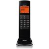 BRONDI - Telefono Cordless DECT Lemure con Display Arancione Vivavoce Modalità ECO Rubrica 50 Nomi Colore Nero