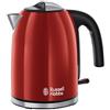 Russell Hobbs - 20412-70 bollitore elettrico Nero, Rosso, Acciaio inossidabile