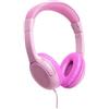 CELLY - KidsBeat - Cuffie per Bambini con Filo Colore Rosa + 10 Sticker 3D