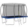 VIDAXL - Set Trampolino Rettangolare 335x244x90 cm 150 kg
