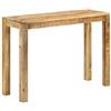 VIDAXL - Tavolo Consolle 110x35x76 Cm In Legno Massello Di Mango Grezzo
