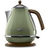 DE LONGHI - Bollitore Elettrico Capacità 1.7 Litri Potenza 2000 Watt Colore Verde