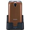 BRONDI - Amico Mio 4G Senior Phone Display 2.8' con Tasti Grandi + Tasto SOS Bluetooth Colore Bronzo Metallo - Italia
