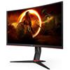 AOC - Monitor 27' LED VA Curvo CQ27G2S /BK 2560 x 1440 Quad HD Tempo di Risposta 4 ms Frequenza di Aggiornamento 165 (Hz)