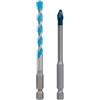 Bosch 2x Set di punte EXPERT HEX-9 Hard Ceramic e Multi Construction (per Piastrelle dure, Piastrelle morbide, Ø 6,0, 6,0 mm, Professional Accessorio Trapano, Trapano/avvitatori rotanti)