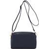FashionPuzzle - Borsa a tracolla piccola con tripla zip, bianco, taglia unica