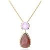 Swarovski Chroma Collezione Collana, Chroma Necklace, Pear Drop and Round Cut Crystals
