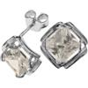 InCollections - Orecchini a lobo da donna con zirconia cubica, argento sterling 925, cod. 0010261642340