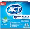 ACT Dry Mouth - Pastiglie per la bocca secca, con xilitolo, al gusto di menta lenitiva, 36 pastiglie