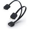 Akasa AK-CBLD08-12BK - Splitter LED RGB da 1 a 2 | 120 mm | AK-CBLD08-12BK