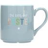 Depesche 0013594-026 - Tazza con manico n. 26, 300 ml, in porcellana, parzialmente con pellicola dorata e stampa interna