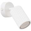 SOLLUX lighting Lampada Da Parete Applique Da Parete In Alluminio 1 Paralume Con Interruttore 8 x 16 x 16 cm Karbon Bianco