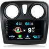 MISONDA Autoradio Android 14 2 Din per Renault Dacia Logan 2 Sandero 2012-2017 - GPS/Carplay/DSP/Bluetooth/WIFI-4G+64G