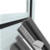 JANDTEK Guarnizione Isolante Adesiva per Finestre e Porte 4M/8M - Paraspifferi Anti-Spiffero in Schiuma - Bianco/Nero/Grigio - Termoisolante, Fonoassorbente, Facile da Applicare