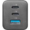 Cellularline Caricabatterie Multipower Micro 65W con 3 porte USB-C