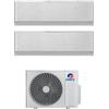 Gree - Condizionatore dual split con inverter da 9000+12000 Gree Airy Silver Wifi in A++ con R32 GWHD(14)NK6OO