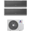 Gree - Condizionatore dual split con inverter da 9000+9000 Gree Airy Black Wifi in A++ con R32 GWHD(18)NK6OO