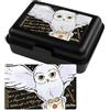 United Labels Harry Potter, contenitore per il pranzo con gufo Hedwig, contenitore per il pranzo, con divisorio, nero