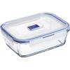 Luminarc Pure Box Active Contenitore in Vetro Ermetico Rettangolare 19x13cm - 122cl Bicolore