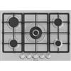 Hisense Piano Cottura a Gas Hisense GM773XF 70 cm Colore Inox 5 Zone Griglie In Ghisa
