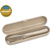 KOZIOL Set Posate con Custodia Klikk Ready Sabbia Organic