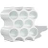 KOZIOL Mensola Cantina Portabottiglie Set-Up 36x35cm Bianco Organic