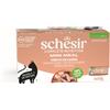 Schesir Complete Nutrition Filetti in gelatina 6 x 50 g in lattine - Tonnetto con salmone