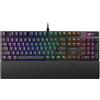 ASUS ROG Strix Scope II, Tastiera Gaming, Interruttori Tasti ROG NX Snow Prelubrificati e con Schiuma Ammortizzante, Copritasti in PBT, Controlli Multifunzione e Tasti di Scelta Rapida, RGB, Nero