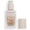 Makeup Revolution, Skin Silk Serum Foundation, Light to Medium Coverage, Contains Hyaluronic Acid, F12, 23ml