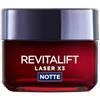L'Oréal Paris Crema Viso Notte Revitalift Laser tripla azione, Azione Antirughe e Anti-Età, Pelle Ridensificata e e Rinforzata, Con Acido Ialuronico, Vitamina C e Pro-Retinolo, 50 ml