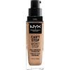 NYX PROFESSIONAL MAKEUP NYX Fondotinta per trucco professionale, Can't Stop Won't Stop Full Coveration, lunga tenuta, impermeabile, finitura opaca Classictan