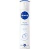 NIVEA Deodorante Spray Pure Invisibile 6 x 150 ml, Deodorante donna per una protezione 72h invisibile, Deo spray antitraspirante senza alcool, Non lascia residui sulla pelle e i vestiti