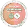 Deborah - Terra & Fard Formula Pura, con materie prime Biologiche e Vegane - Scalda il colorito e dona un finish radioso- Ideale per pelli sensibili - Colore n.1 Light, 9 gr