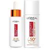L'Oreal Paris L'Oréal Paris Routine Illuminante e Protettiva, Con Siero 12% Pura Vitamina C e Fluido SPF 50+, Con Acido Salicilico, Revitalift Clinical, 30 ml + 50 ml