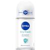 NIVEA Deodorante Roll on Dry Fresh 6 x 50 ml, Deodorante donna per una protezione sicura 72h, Deo roll on antitraspirante senza alcool e dermotestato per una piacevole sensazione di freschezza