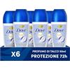 Dove, Deodorante Roll On Advanced Care Talco, Deodorante Antitraspirante, Formula Delicata Con Tripla Azione Idratante, Protezione Fino a 48 Ore, Deodorante Uomo e Donna, 6 Pezzi da 50 ml